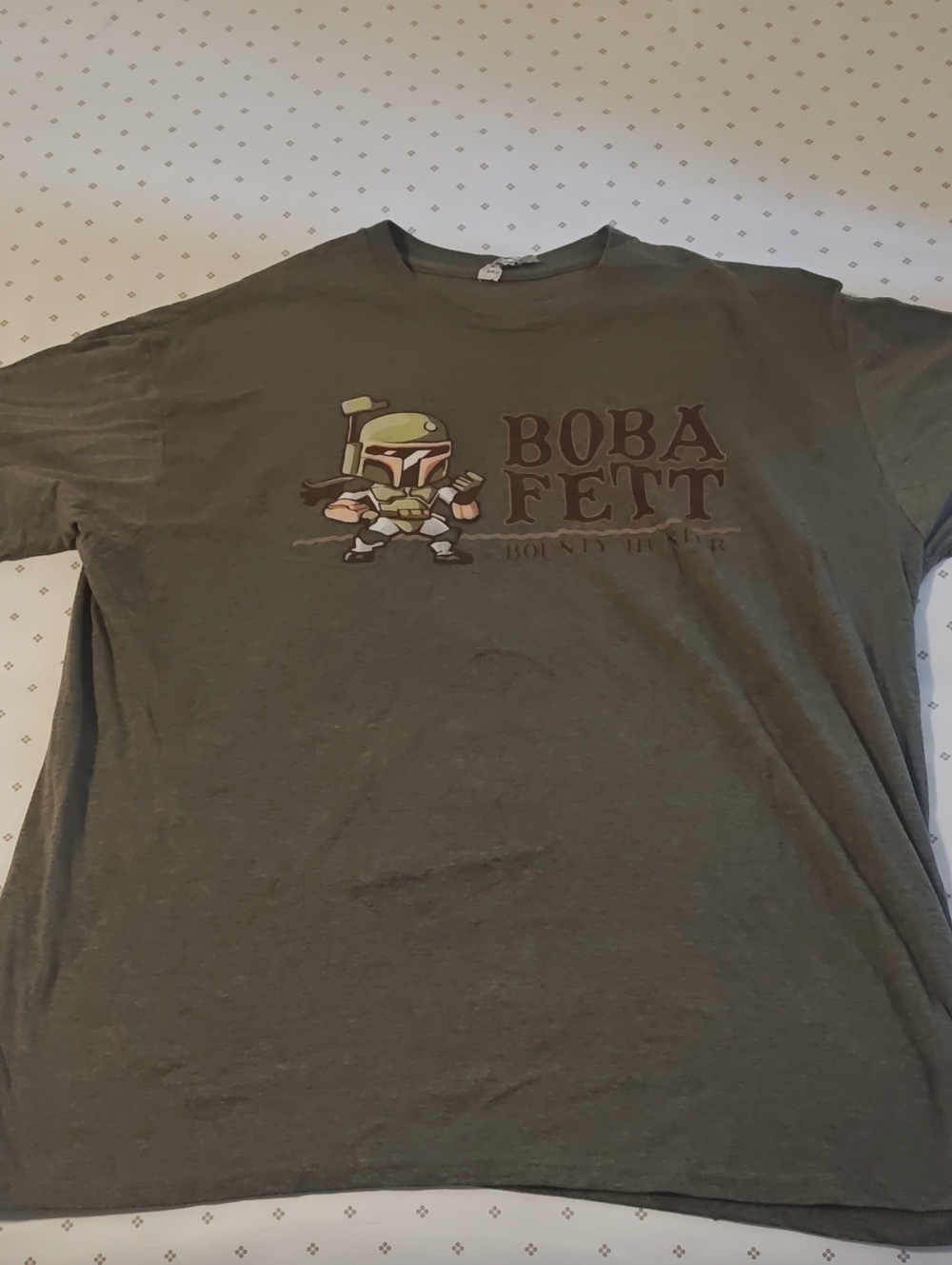 Boba Fett Graphic Tee - Olive Green Men’s Shirt